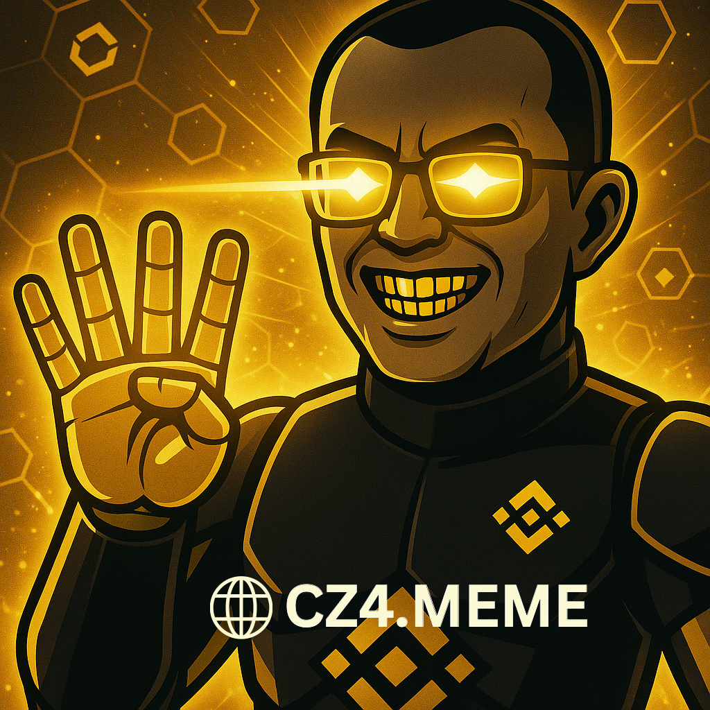 CZ4 Meme Mascot — four fingers raised